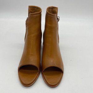 FSJ Peep Open ToeCut Out Buckle Ankle Booties